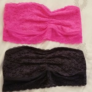 🌻 Aerie Lace Bandeau Bralette Bundle